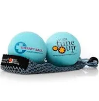 YOGA TUNE UP® Therapy Balls in Tote by Tune Up Fitness - Massage Balls for Trigger Point, Pressure Point & Myofascial Release - Use as Single or Peanut Ball for Pain Relief & Relaxation (Apple Green)