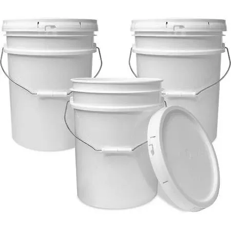 ePackageSupply 5-Gallon White Bucket Lid Durable 90 Mil All Purpose Pail