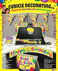 Cubicle Decorating Kit - Yellow