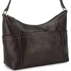 Le Donne Leather Women's Cheyenne Hobo Shoulder Bag Full Grain Colombian Leather Purse