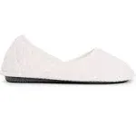 Muk Luks Women's Beverly Slip-On Washable Slipper, White