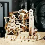 3D Wooden Puzzle Marble Run: Chocolate Factory