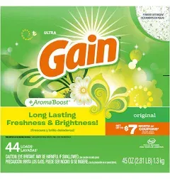 Gain Ultra 137 oz. Original Scent Powder Laundry Detergent (133 Loads) (2-Pack) 079168938700