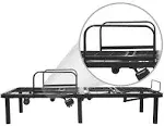 Vive Health Electric Bed Frame - Black - Twin