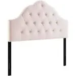 Modway Sovereign Pink Queen Diamond Tufted Performance Velvet Headboard