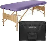 Saloniture Basic Portable Folding Massage Table - Black