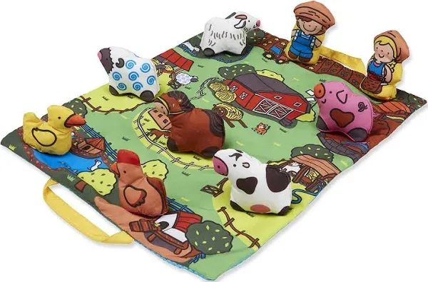 Melissa & Doug Take-Along Farm Play Mat