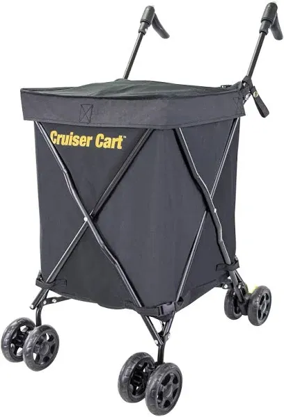 Cruiser Cart Urban 360 Folding Shopping Grocery Collapsible Laundry Basket on...