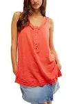 Free People - Love Language Solid Tank - Radiant Watermelon S