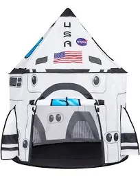 Rocket Ship Play Tent Pop up Play Tent Kids Indoor Outdoor Spaceship Playhouse T