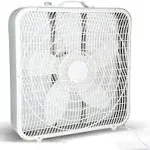 InfiniPower 20” Box Fan, 3-Speed Cooling Table Fan with Aerodynamic Shaped Fan