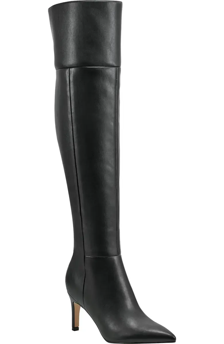 Marc Fisher Ltd Georgiey Pointed Toe Knee High Boot in Black