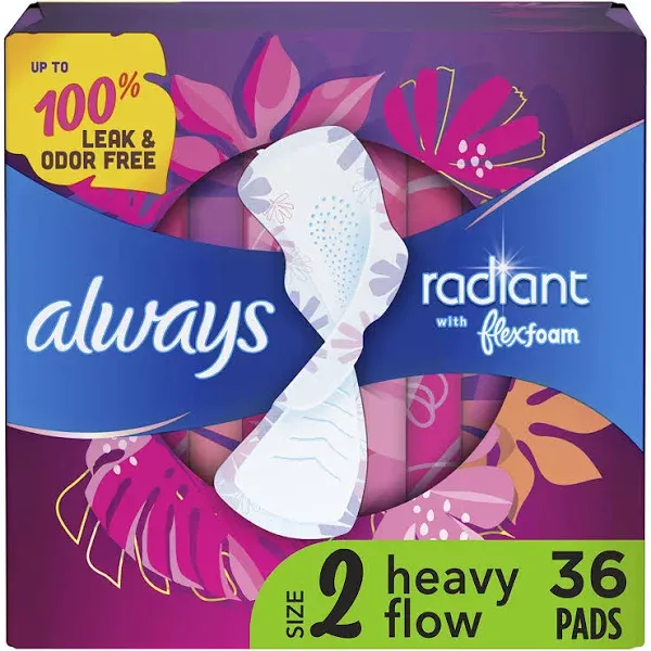 Always Radiant Feminine Pads for Women