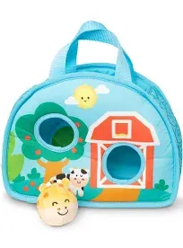 Melissa & Doug Rollables Take-Along Tote with Giraffe Infant and Toddler Toy