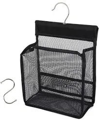 Hanging Mesh Shower Caddy College with Hooks, Bath Baskets Organizer Storage for College Dorm Rooms, Gym, Swimming and Travel