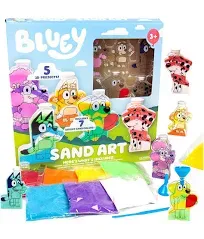 Bluey The Dog and Friends. Sand Art. Create Your Own Sand Art 