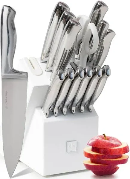 Styled Settings Stainless Steel Knife Set, 14 Piece