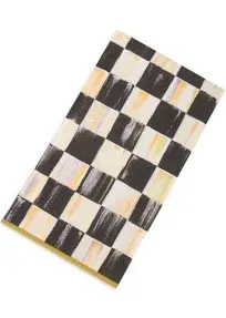 MacKenzie Childs Courtly Check Paper Napkins Guest Gold