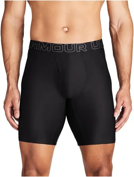 Men's Under Armour Performance Tech 9" Boxer Briefs Underwear 3 Pack