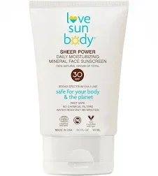 Love Sun Body Daily Moisturizing Mineral Face Sunscreen SPF 30