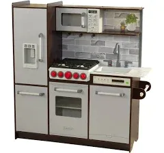 Kidkraft Uptown Elite Espresso Play Kitchen with EZ Kraft Assembly