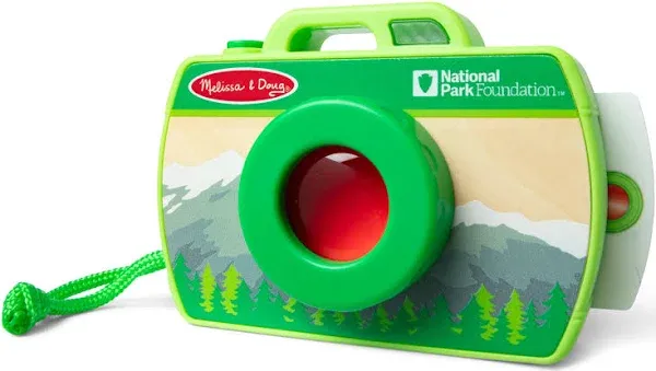 Melissa & Doug Rocky Mountain National Park Sights & Sounds Wooden Toy Camera Play Set