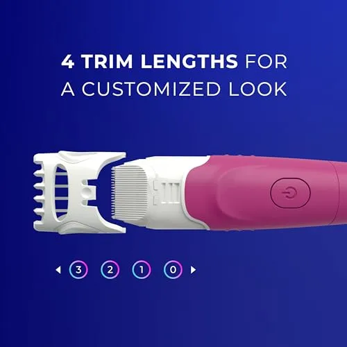 Trimstyle Razor, w/ Bikini Trimmer, 5-Blade, 2-In-1, Waterproof,  For Women