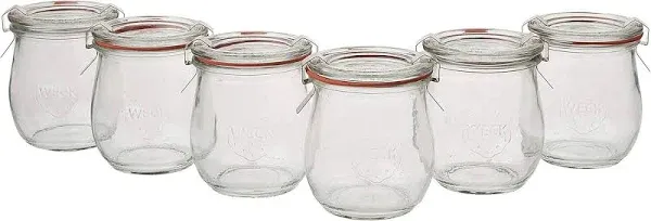 Weck 762 Tulip Jelly Jar, Set of 6