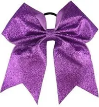 Blue Glitter Cheer Bow