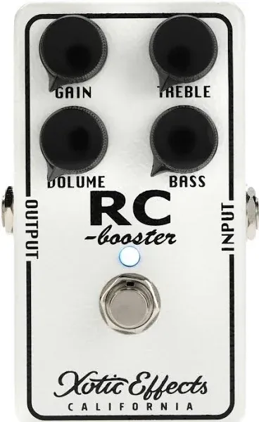 Xotic Effects 20th Anniversary RC Booster Classic Boost Pedal w/ Cable &amp; Cloth