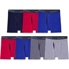 Fruit of the Loom Boys Boxer Briefs Underwear Eversoft  Assorted 7PAIR Sz.L14-16