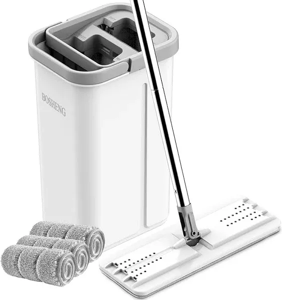 360-Degree Rotatable Mop and Exclusive Bucket System - Home Floor Cleaning Set