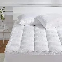 Cooling Mattress Topper Twin Mattress Pad Quilted Fluffy Pillow Top