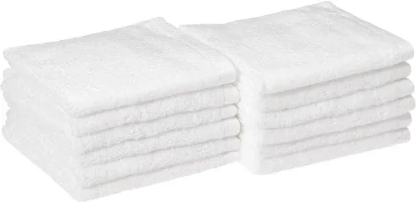 Washcloths 12x12 | 12 Pack | Face Towel, Wash Cloth, Hand Towel, Body Towel, Hair Towels, Towel Warmer spa, White Towels, Cotton Wash Cloths for Your Face (12, 12x12)