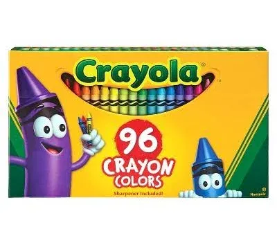 Crayola 520096 96ct Crayons with Built-in Sharpener