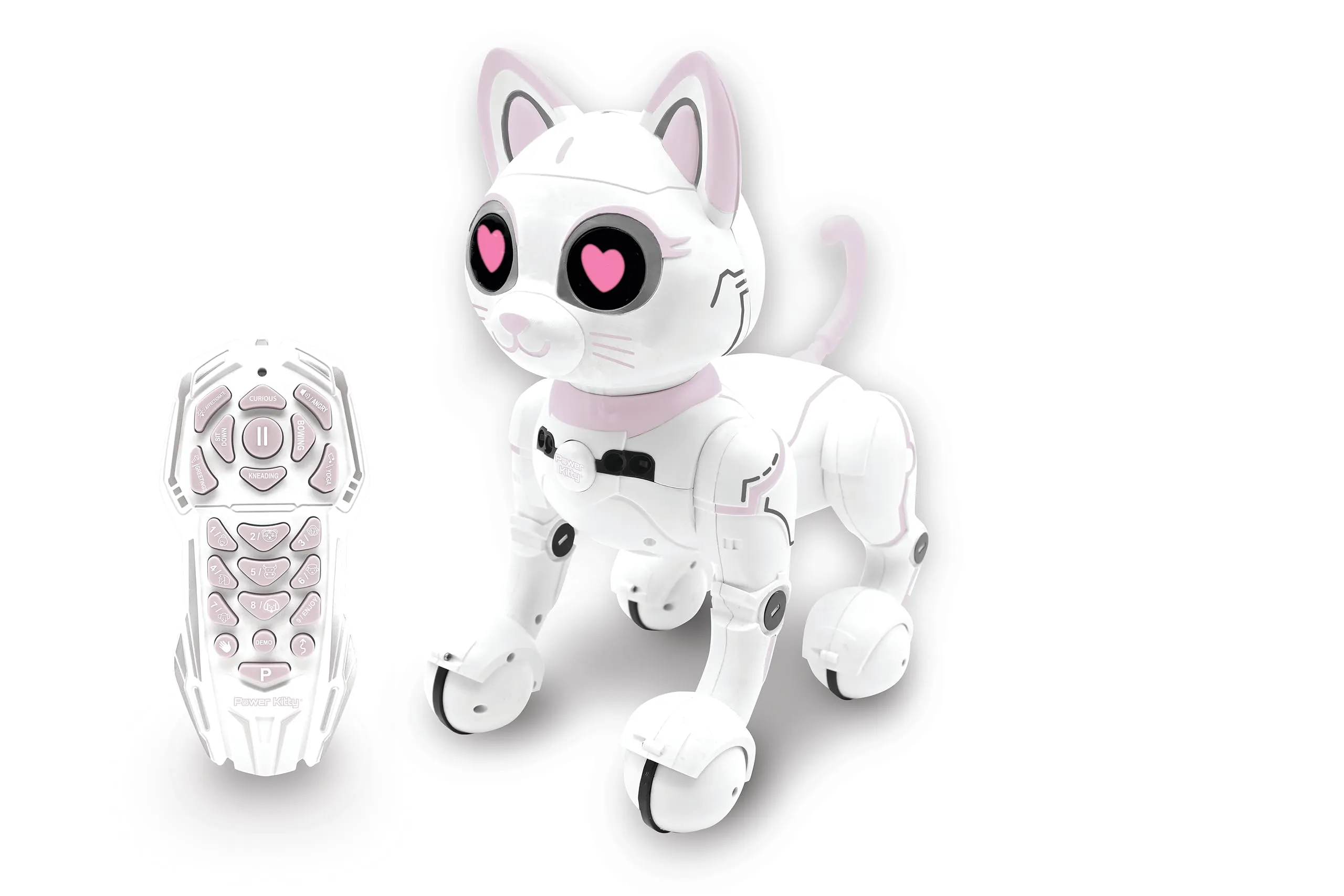 Lexibook - Power Kitty® - Remote Control Robot Cat, Programmable Smart Robot, Li