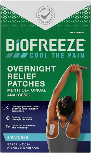 Biofreeze Topical Overnight Pain Relief Patches