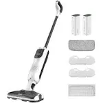 Litheli Cordless Vacuum Mop Cleaner, 2-in-1 Hard Floor Stick Vacuum, Wet Dry Mop, 2 Disposable Dust Boxes, 14 Disposable Pads & 1 Washable Pad, 2