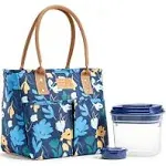 Fit &amp; Fresh Summerton Lunch Tote with Salad Container, Blue