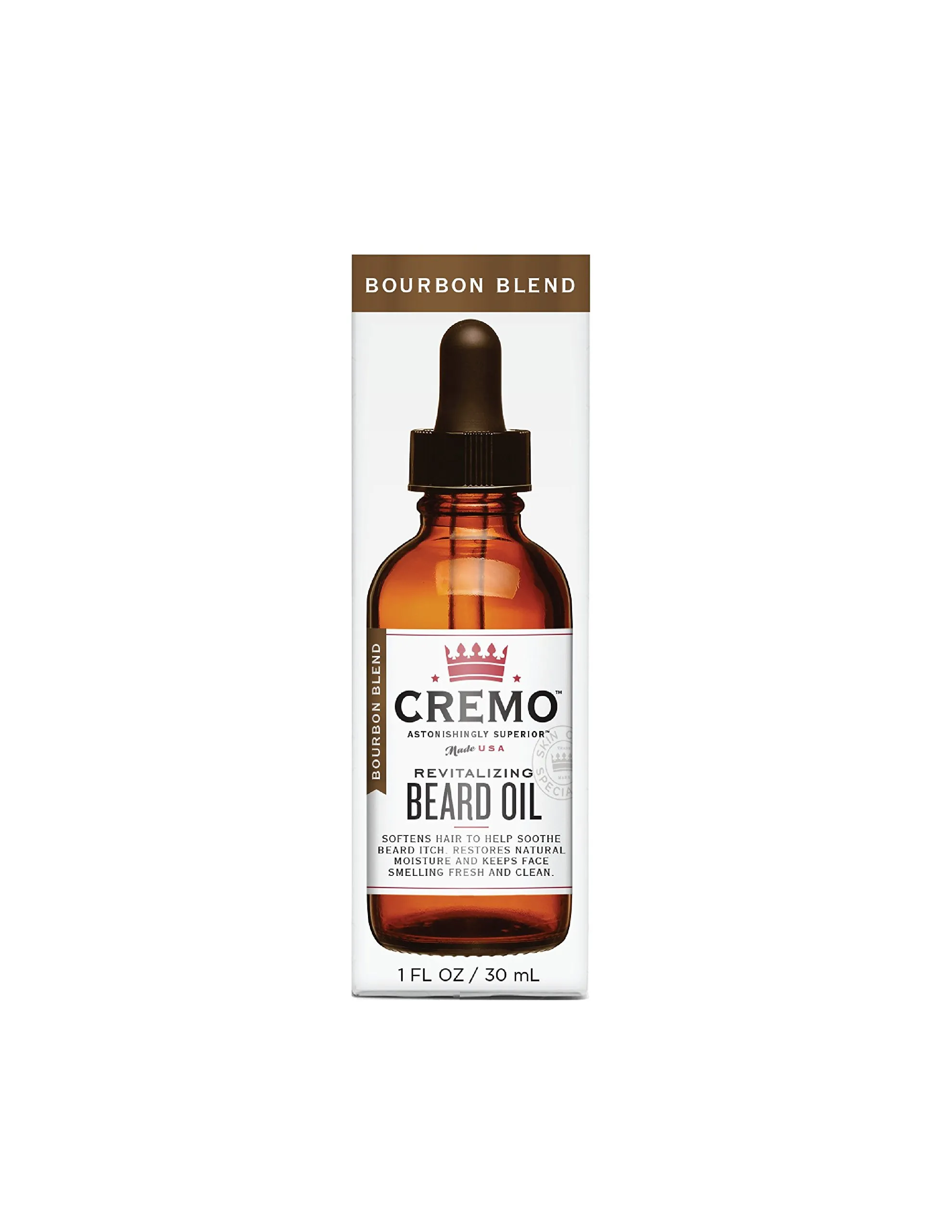 Cremo Beard Oil Bourbon Vanilla 1oz