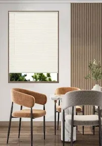 Cordless Light Filtering Mini Blinds for Windows, Horizontal Vinyl Window Blinds, Shades, 1" Slats, Easy Install (Alabaster, 26 X 64 in)