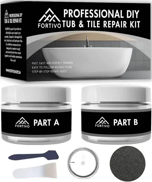 Cracked Porcelain Sink Repair Kit White, Acrylic Tub Repair Kit White, Porcelain