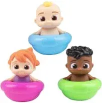 CoComelon Floating Pool & Bath Toys 3-Pack - Includes JJ, Cody & YoYo - Officially Licensed - Water Figure Playset for Summer Swimming & Tub - Gift for Toddlers, Preschoolers & Kids, 18mo+