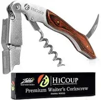 Hicoup Wine Opener - Professional Corkscrews for Wine Bottles w/Foil Cutter a...