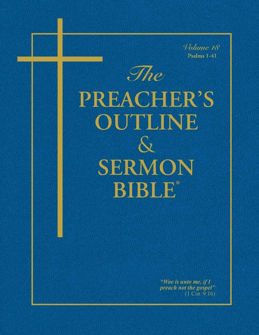 The Preachers Outline  Sermon Bible: Psalms Vol 1 - Paperback - GOOD