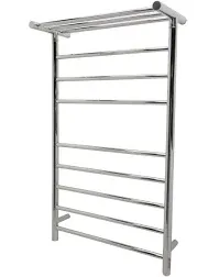 8-Bar Stainless Steel Wall Mounted Electric Towel Warmer Rack,Polished Chrome