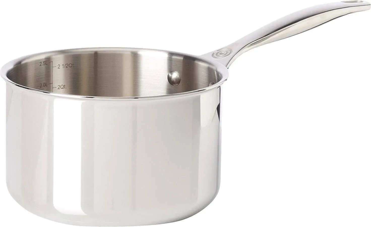 Le Creuset Signature Stainless Steel Saucepan with Lid 16 cm