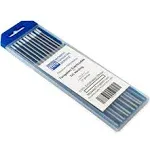 2% Lanthanated TIG Welding Tungsten Electrodes 3/32” X 7” 10-Pack