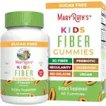 MaryRuth's, Organics Kids Fiber Papaya, 60 Gummies