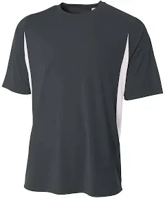 A4 Youth Cooling Performance Color Block Short Sleeve Crew